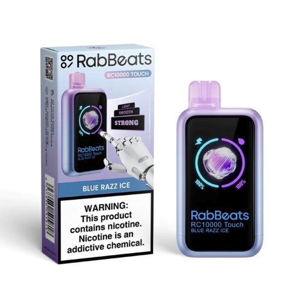 RabBeats RC10000 Touch Vape monouso all'ingrosso razz ice blu