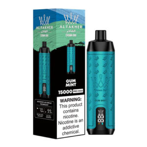 AL Fakher Crown Bar 15000 Pro Max Vape Desechable Goma de Mascar Menta al por mayor