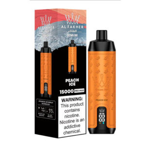 AL Fakher Crown Bar 15000 Pro Max Vape usa e getta all'ingrosso Peach Ice