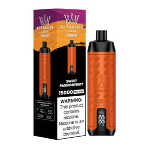 AL Fakher Crown Bar 15000 Pro Max μίας χρήσης Vape Χονδρικό γλυκό Passionfruit