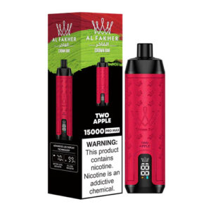 AL Fakher Crown Bar 15000 Pro Max eldobható vape nagykereskedelmi két alma