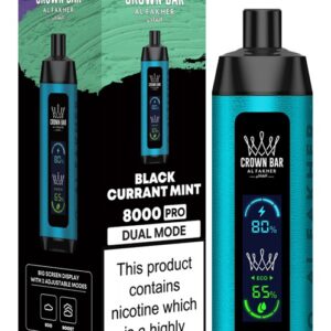 Al Fakher 8000 Pro μιας χρήσης Vape Wholeasle μαύρη σταφίδα μέντα