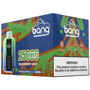 Bang 25000 Puffs Einweg Vape Großhandel Heidelbeere Minze Verpackung