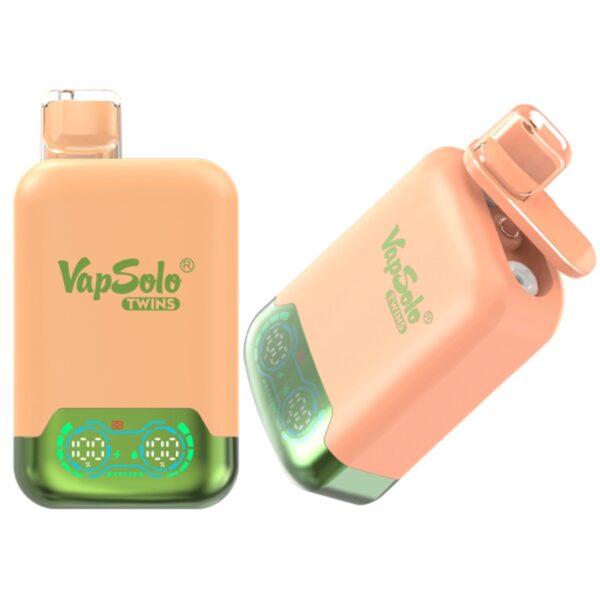 Vapsolo Twins 20000 Puffs za enkratno uporabo Vape na debelo oranžni mango lubenica rdeči bik