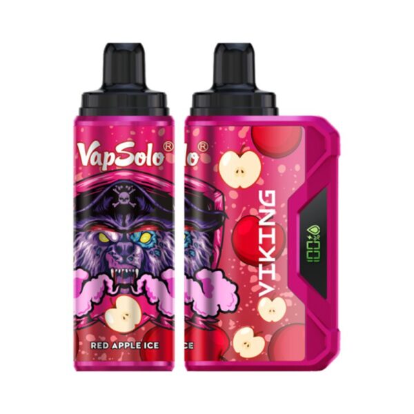 Vapsolo Viking 12000 Puffs Vape Descartável Atacado Maçã Vermelha Gelo