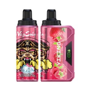 Vapsolo Viking 12000 Puffs Vape Descartável Atacado Morango Framboesa Gelo