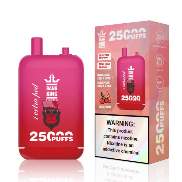 Bang King 25000 Puffs μίας χρήσης Vape Χονδρικό Cherry Bomb