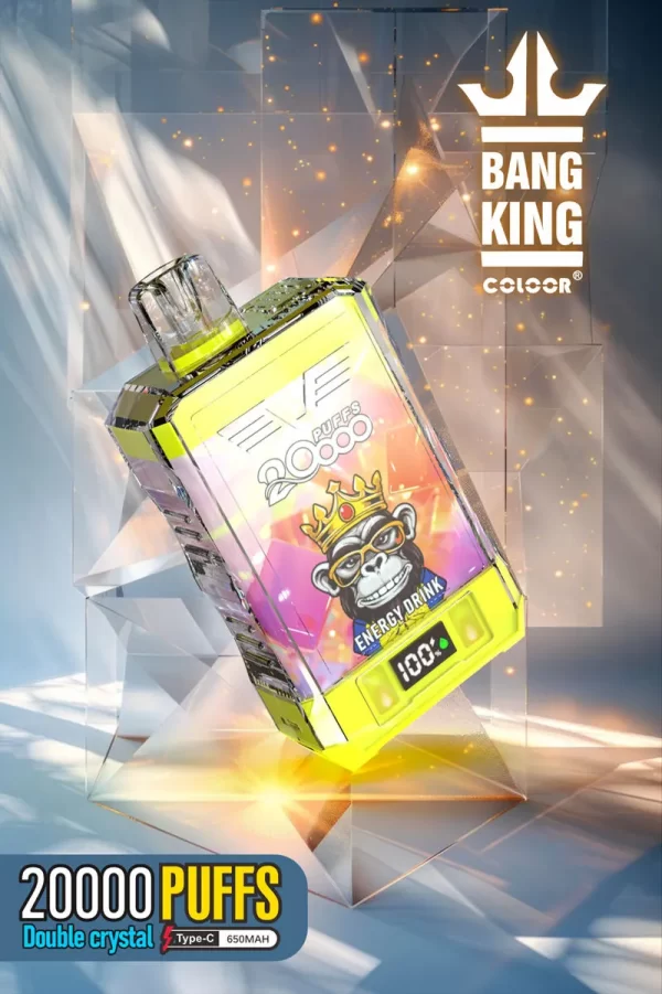 Bang King Coloor 20000 bouffées Double Crystal Vape jetable en gros Banner 2