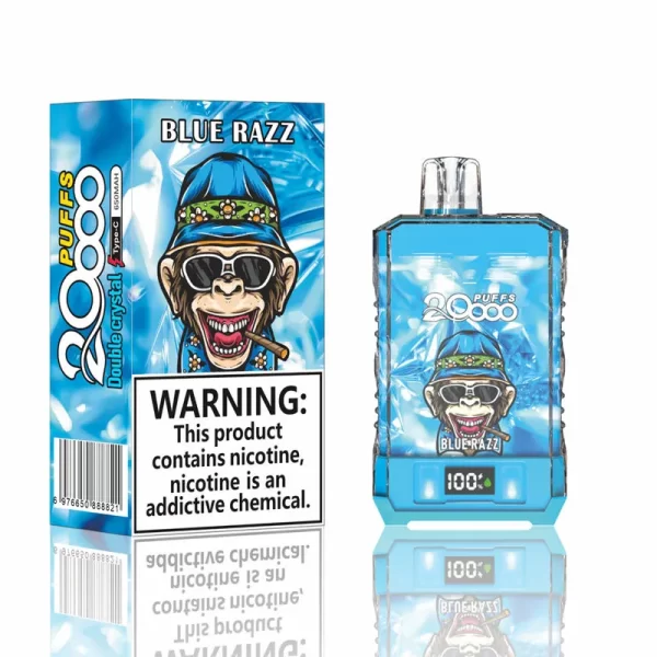 Bang King Coloor 20000 boccate doppio cristallo monouso Vape all'ingrosso Blue Razz