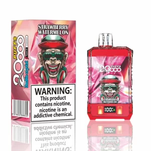 Bang King Coloor 20000 boccate di doppio cristallo monouso Vape all'ingrosso Fragola Anguria