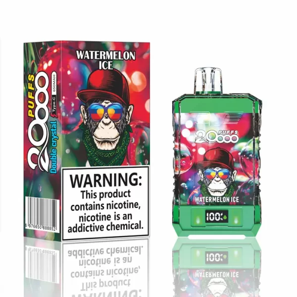 Bang King Coloor 20000 boccate di doppio cristallo monouso Vape all'ingrosso Watermelon Ice