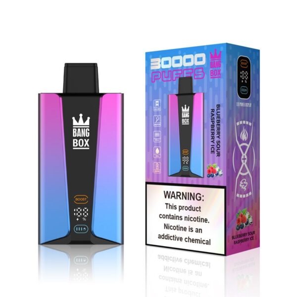 Bang Box 30000 Puffs Einweg Vape Großhandel Heidelbeere sauer Himbeere Eis