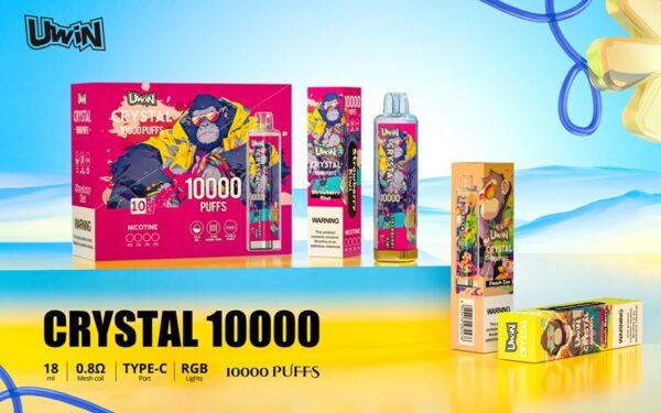 Bannière de Vape jetable Uwin Crystal 10000 Puffs