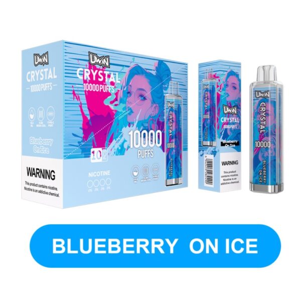 Uwin Crystal 10000 Puffs Jednorazowe Vape Blueberry On Ice