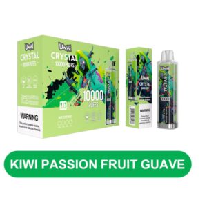 Uwin Crystal 10000 Puffs za enkratno uporabo Vape Kiwi Passion Fruit Guava