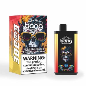 Bang 30K Pro 30000 Puffs Vape Desechable al por mayor Black Dragon Ice & Strawberry Banana