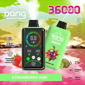 Bang 36000 Puffs Smart Full Screen za enkratno uporabo Vape na debelo Strawberry Kiwi