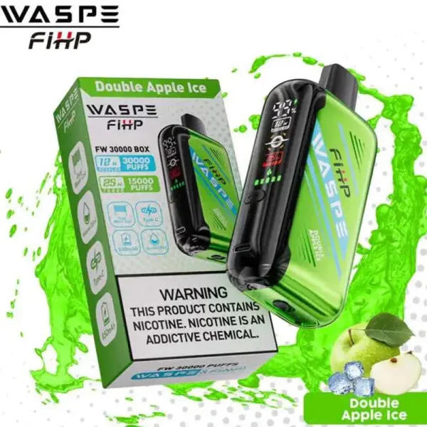 WASPE FIHP 30000 30K Puffs Disposable Vape Wholesale Double Apple Ice