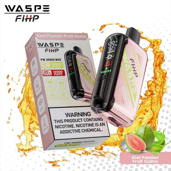 WASPE FIHP 30000 30K Puffs Wegwerp Vape Groothandel Kiwi Passievrucht Guava