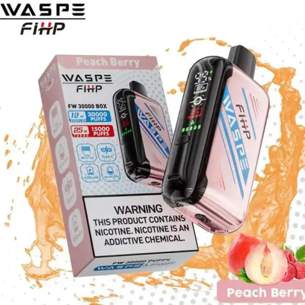 WASPE FIHP 30000 30K Puffs Wegwerp Vape Groothandel Perzik Bes