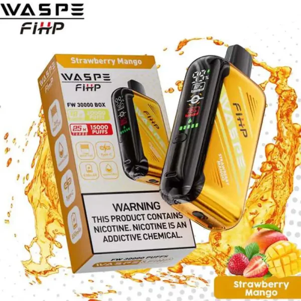 WASPE FIHP 30000 30K Puffs Vape descartável Atacado Morango Manga