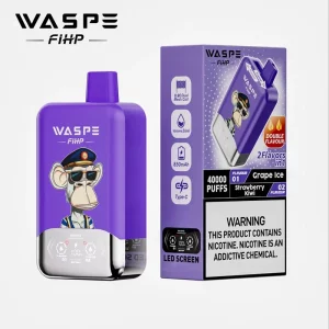 Waspe FIHP 40000 Puffs 40K Engångsvape Partihandel Grape Ice & Strawberry Kiwi