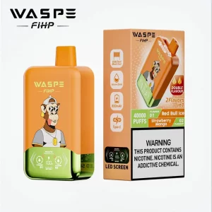 Waspe FIHP 40000 Puffs 40K Vape desechable al por mayor Red Bull Ice & Strawberry Mango