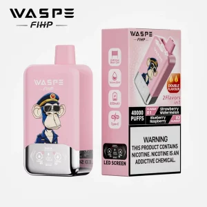 Waspe FIHP 40000 Puffs 40K Engångs Vape Partihandel Jordgubb Vattenmelon & Blåbär Hallon