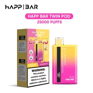 Happ Bar Twin Pod 25000 Peach Mango Pineapple Strawberry Ice