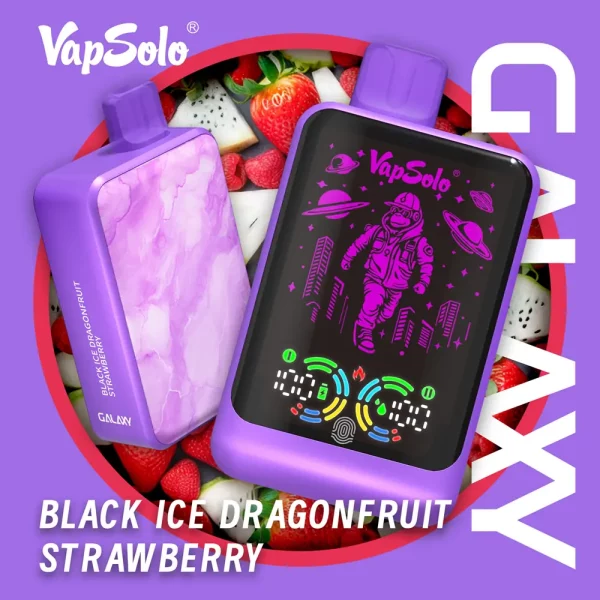 Vapsolo Galaxy 30000 Black Ice Dragonfruit Strawberry