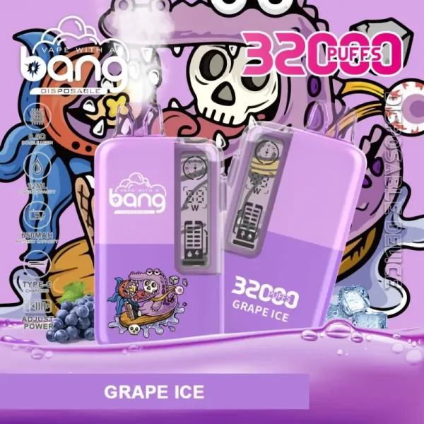 Bang 32000 Puffs Druifijs