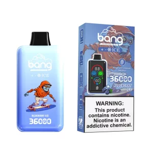 Bang 36000 Puffs Ice Control Vape descartável Blueberry ice