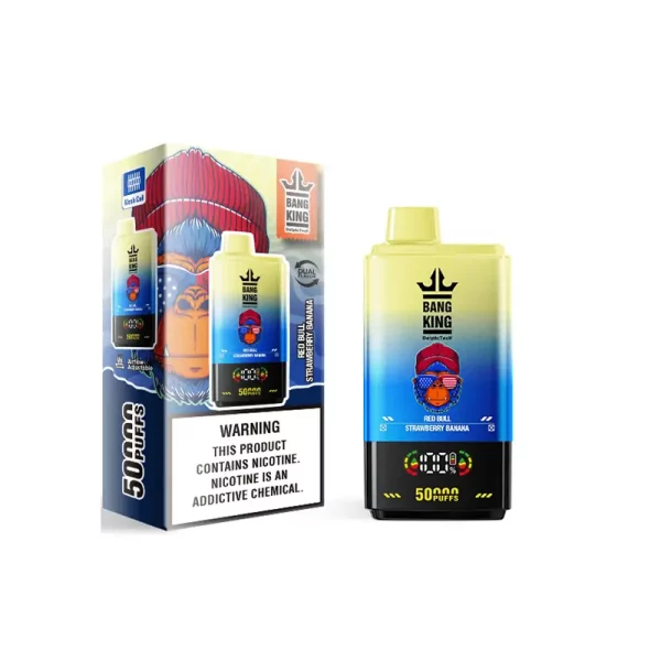 Bang King 50000 Puffs Vape descartável Red Bull & Strawberry Banana