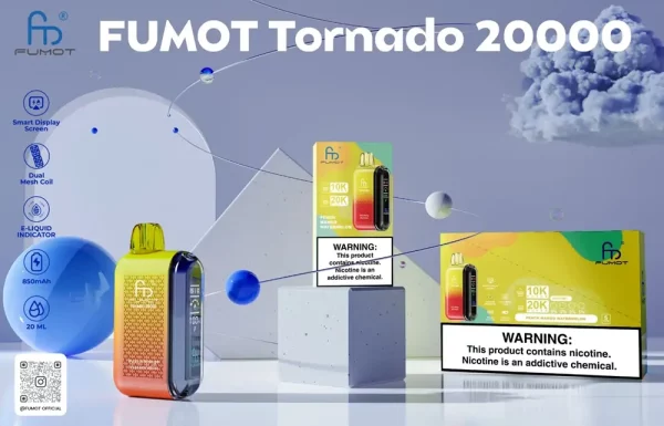 Fumot Tornado 20000 Eldobható Vape nagykereskedelmi Banner 2