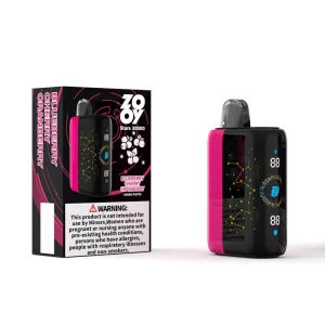 ZOOY STARS 30000 Puffs Eldobható Vape Blueberry Cherry Cranberry áfonya