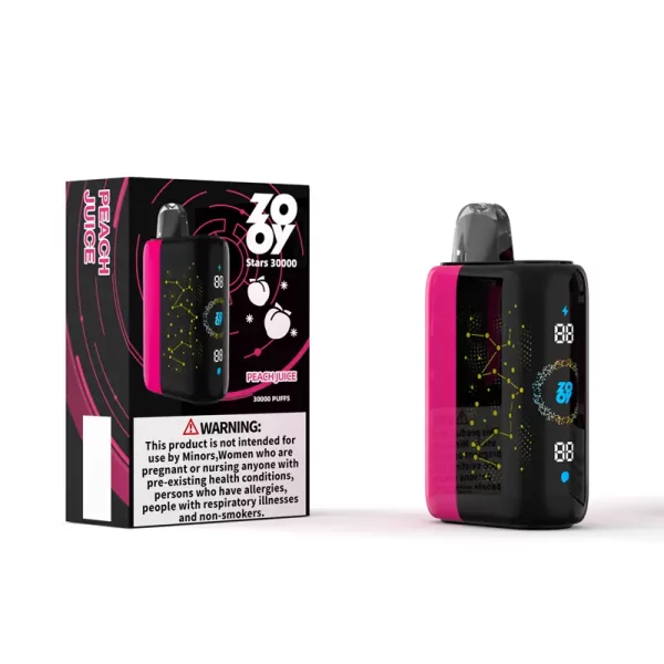 ZOOY STARS 30000 Puffs Wegwerp Vape Perzik Sap